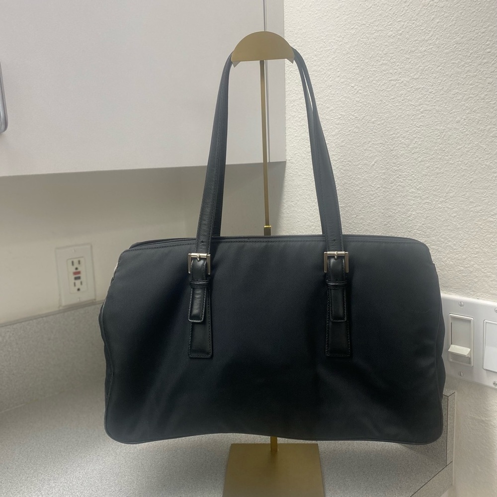 Coach Vintage Mercer Twill and Leather Black Satchel EUC - Picture 2 of 15